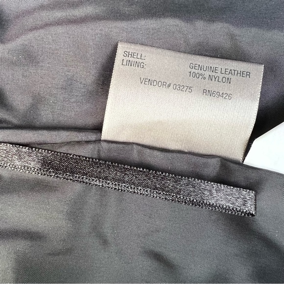 Wilson’s Genuine Leather Mini Skirt Black Pencil Lined Maxima Vintage Size 4 - Picture 10 of 11